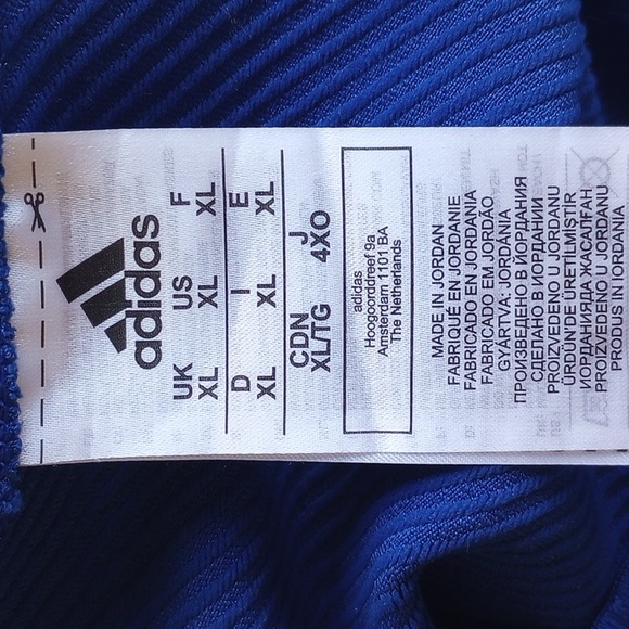 NWOT $140 Adidas Football Prime Knit Jersey XL DQ3453 Blue White - Picture 11 of 16